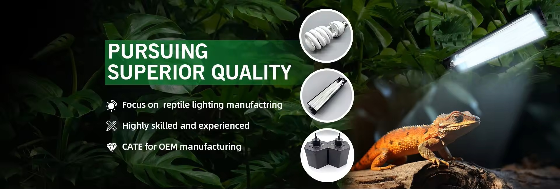 quality Reptile UVB Light Kit factory