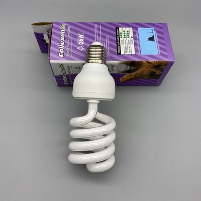 26 Watt CFL UVB Light Intense OEM UVA UVB Bulbs For Tortoises