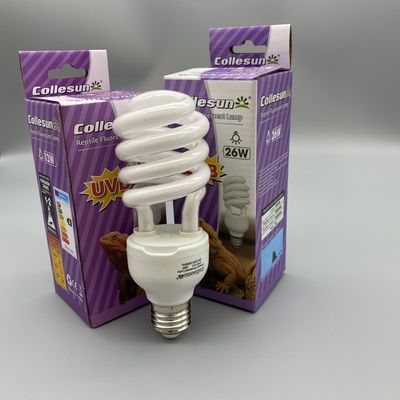 26W CFL UVB Light Simulate Desert Environment Uvb Light For Bearded Dragon
