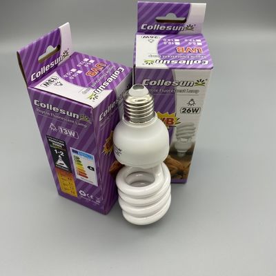 Collesun Haining Sipake CFL UVB Lamp 10.0 26W UV Light Bulbs For Reptiles