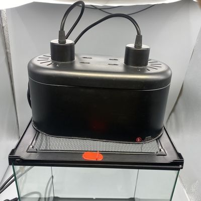 Double Dome Reptile Light 15 Inch Approximately 38.1 Cm 100W Independent Switch Dual Uvb And Heat Lamp