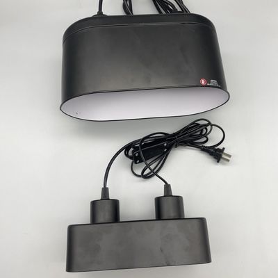 180W Reptile Dual Dome Light Fixture In Glass Container Double Dome Heat Lamp 110-220V