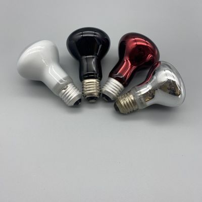 glass 75w Basking Bulb E26 / E27 Base White Black Tortoise Heat Lamp