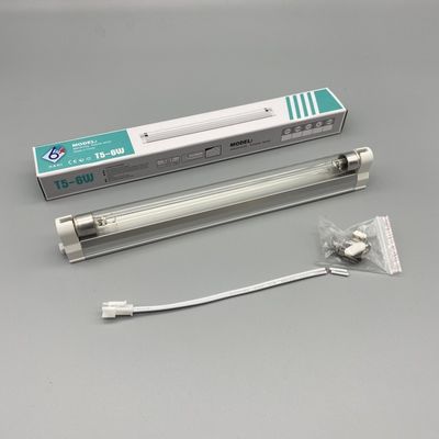Aluminum +Glass T5 UVC Lamp 212mm 6W Ozone Producing Uv Bulbs