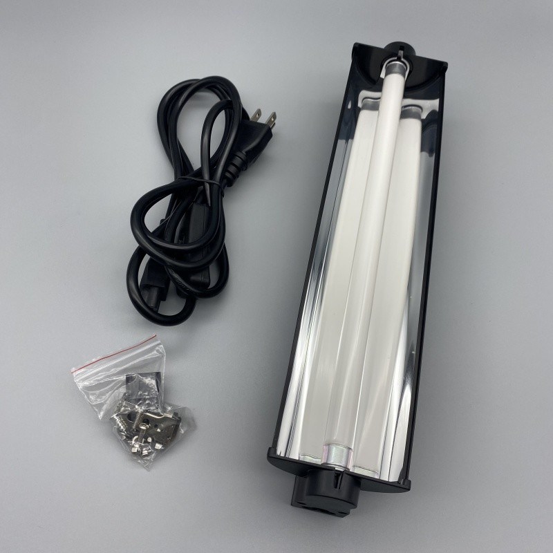 T5 Strip Reptile UVB Light Kit Fixture With 12Inches 8 Watt UVB 10.0  Black Light