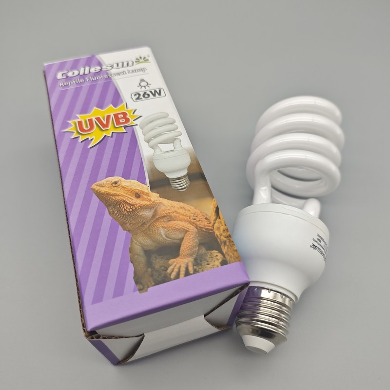E27 13W/26W CFL UVB Light 10.0 UVA And UVB Bulb For Bearded Dragons