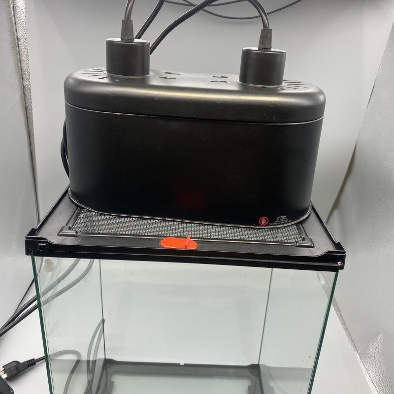 180W Reptile Dual Dome Light Fixture In Glass Container Double Dome Heat Lamp 110-220V