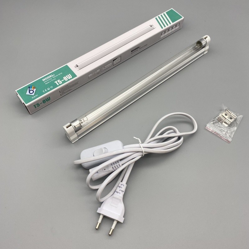 253.7nm Ozone Generator Uv Light 110V 220V UVC T5 8W Ozone Free UV Light